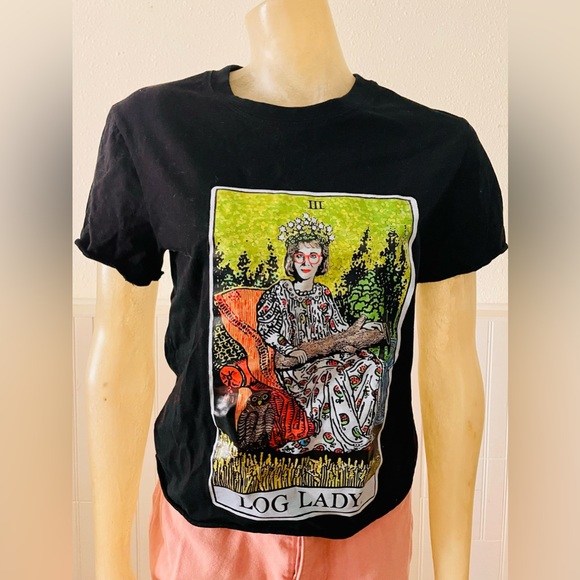 Log lady David lynch Twin Peaks show T-Shirt - Picture 9 of 11